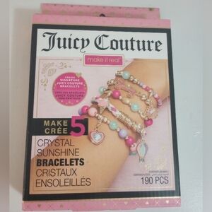 Juicy Couture Charm Bracelet Kit with Pink and Gold Accents 190 Pieces